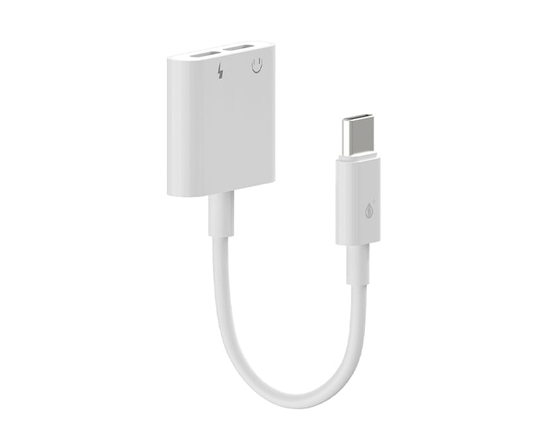 Type C Male to Dual Type-C Female Adaptor 15cm Charge + Audio NB1248