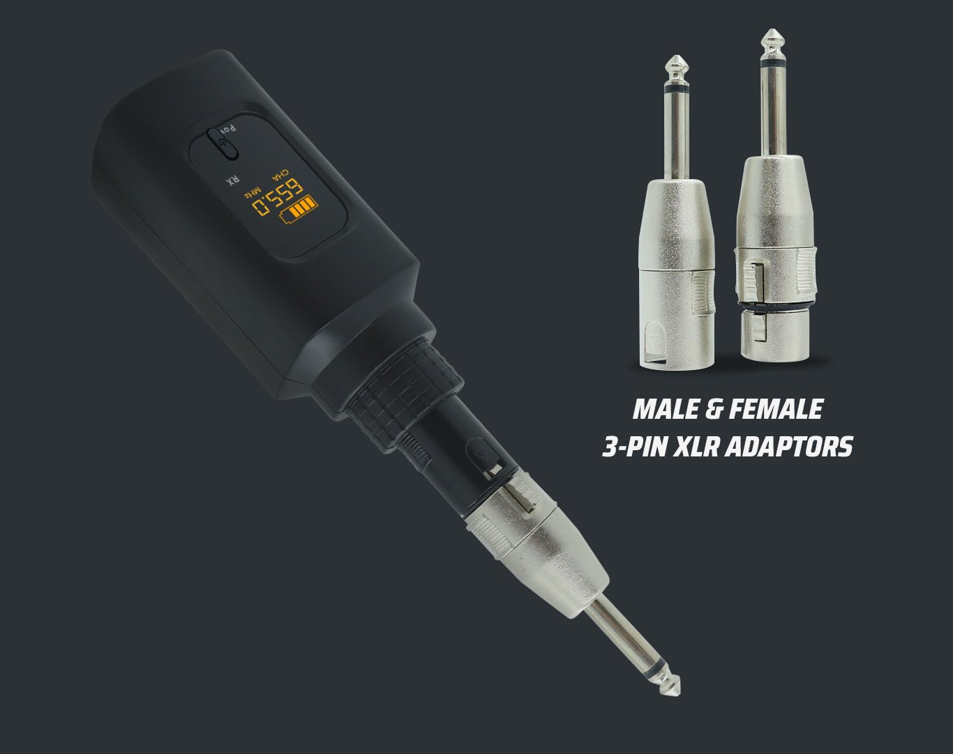 Wireless Microphone XLR SYSTEM Rechargeable Multi-Frequency P1-5