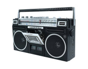 Portable Cassette Player Tape Recorder Bluetooth Speaker AM/FM/SW Radio FREE Head Cleaner Black PA-4000-BLK 