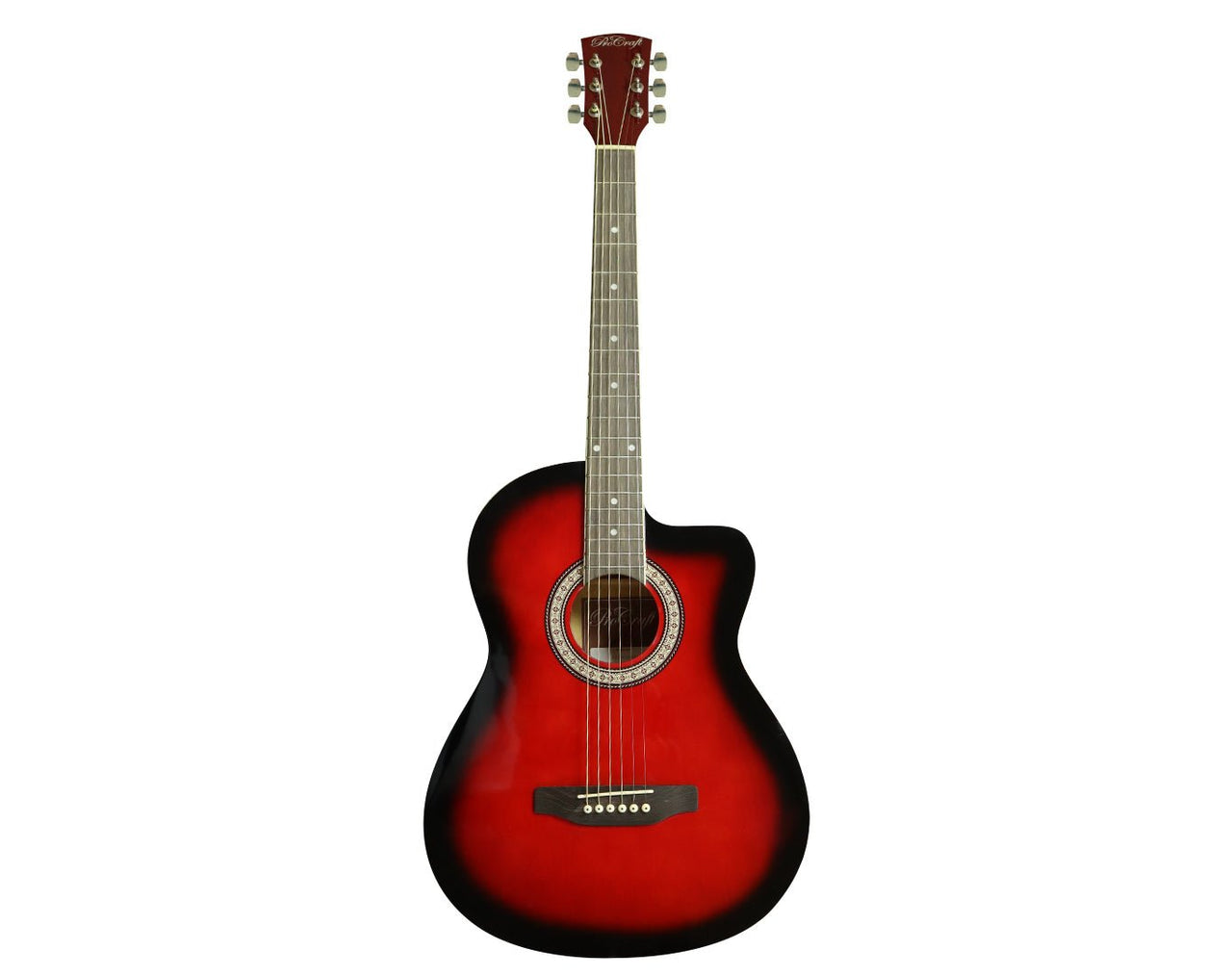 39" Semi Acoustic Guitar Cutaway Red PR39C/P-RDS