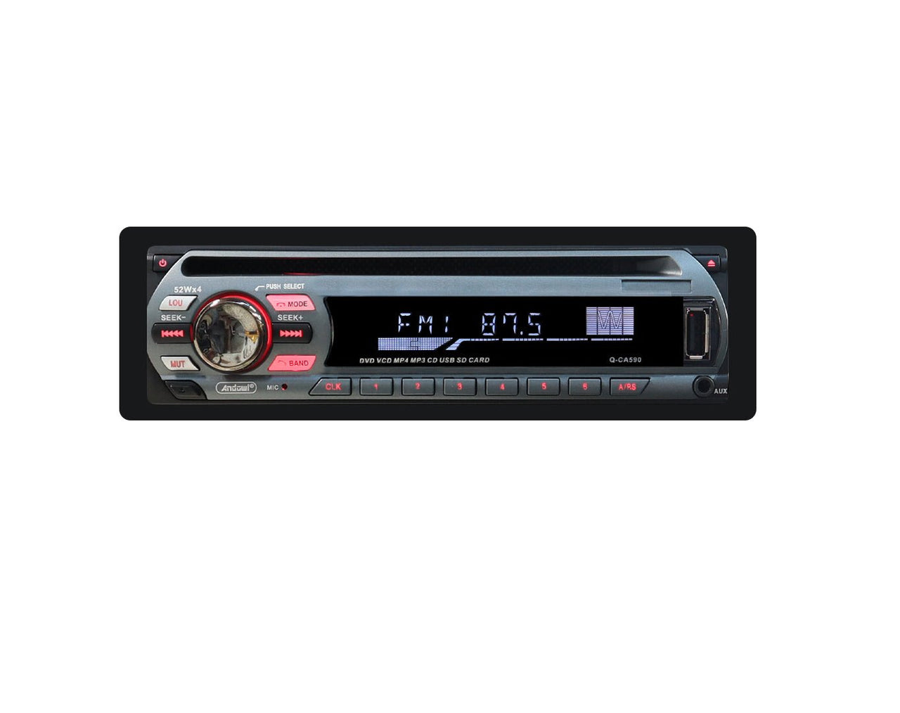 Andowl Car CD Player Bluetooth MP3 AM FM Radio Q-CA590