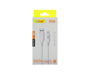 Andowl Lightning to USB Cable Fast Charge 1m Length White Q-SJ49A