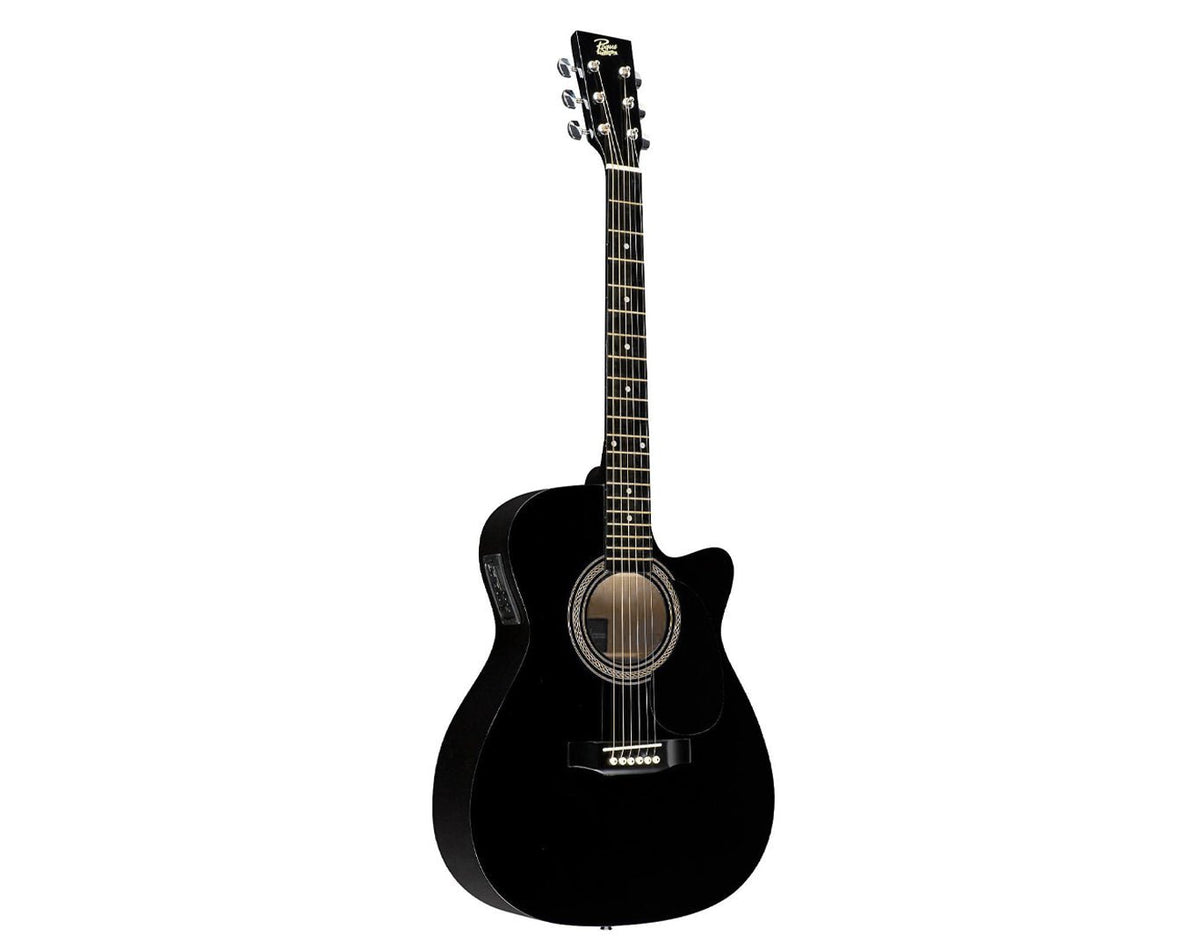 ROGUE 41" Semi Acoustic Guitar Black RA-090D-CEBK