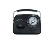 CMIK Retro Bluetooth Speaker AM FM SW Radio Rechargeable Black MK-2181BT-BLK