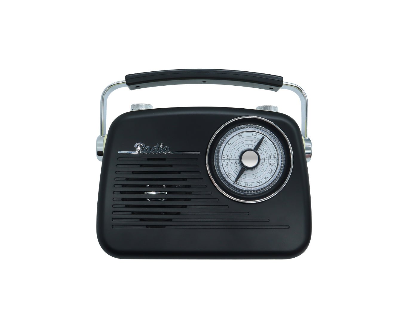 CMIK Retro Bluetooth Speaker AM FM SW Radio Rechargeable Black MK-2181BT-BLK