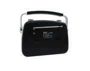CMIK Retro Bluetooth Speaker AM FM SW Radio Rechargeable Black MK-2181BT-BLK