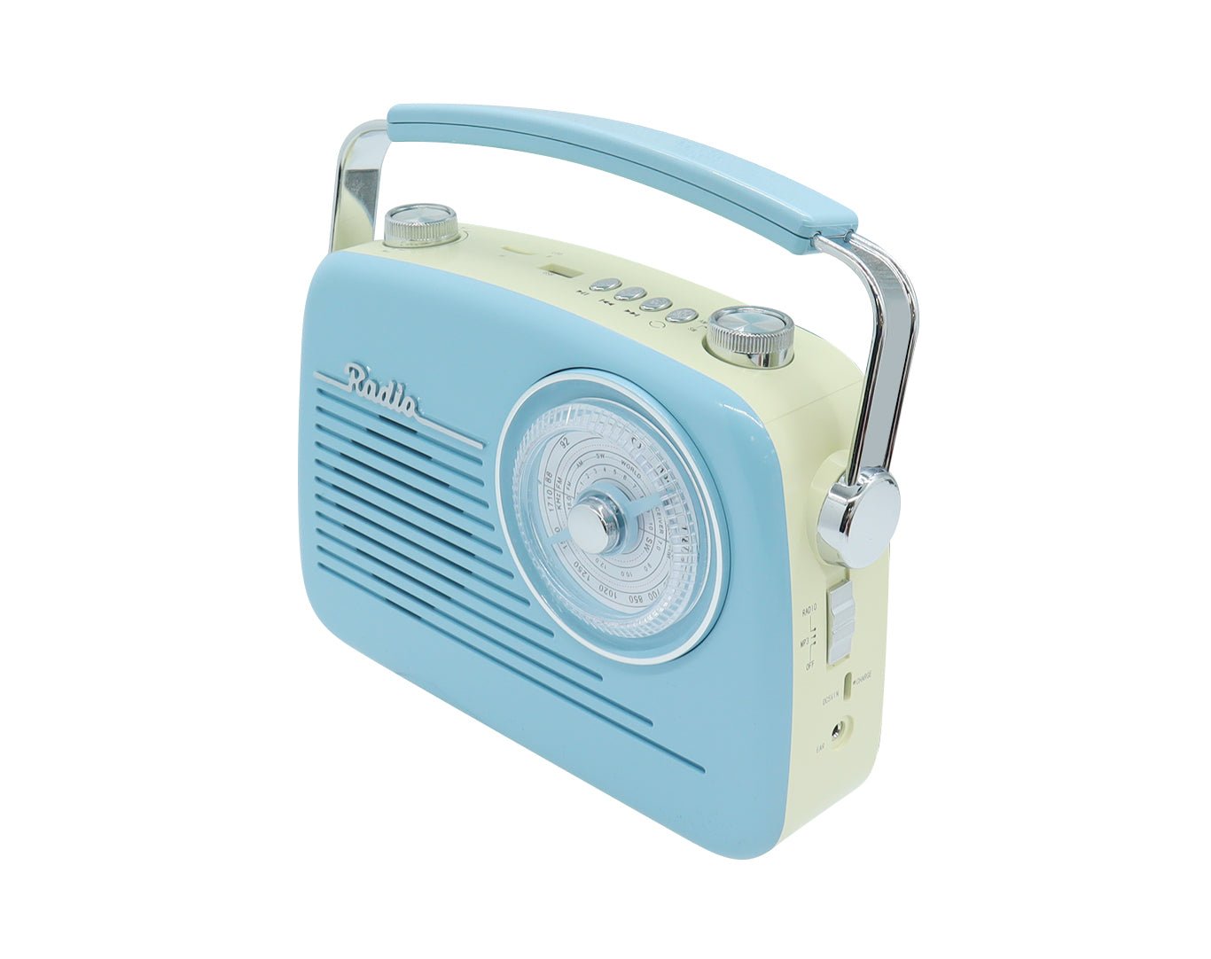 CMIK Retro Bluetooth Speaker AM FM SW Radio Rechargeable Blue MK-2181BT-BLU