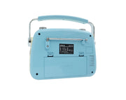 CMIK Retro Bluetooth Speaker AM FM SW Radio Rechargeable Blue MK-2181BT-BLU
