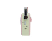 CMIK Retro Bluetooth Speaker AM FM SW Radio Rechargeable Pink MK-2181BT-PNK