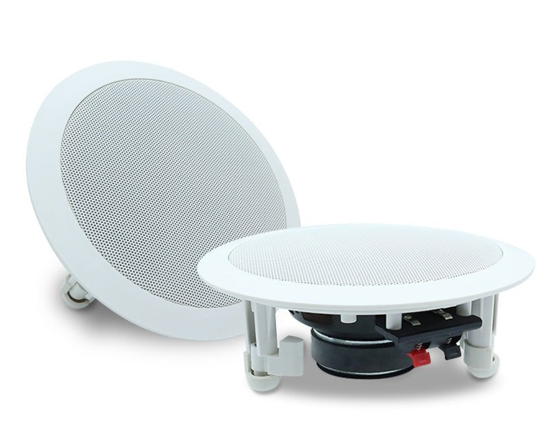 Studio Acoustics 5.25" 2-Way In-Wall Ceiling Stereo Speakers White SA350W