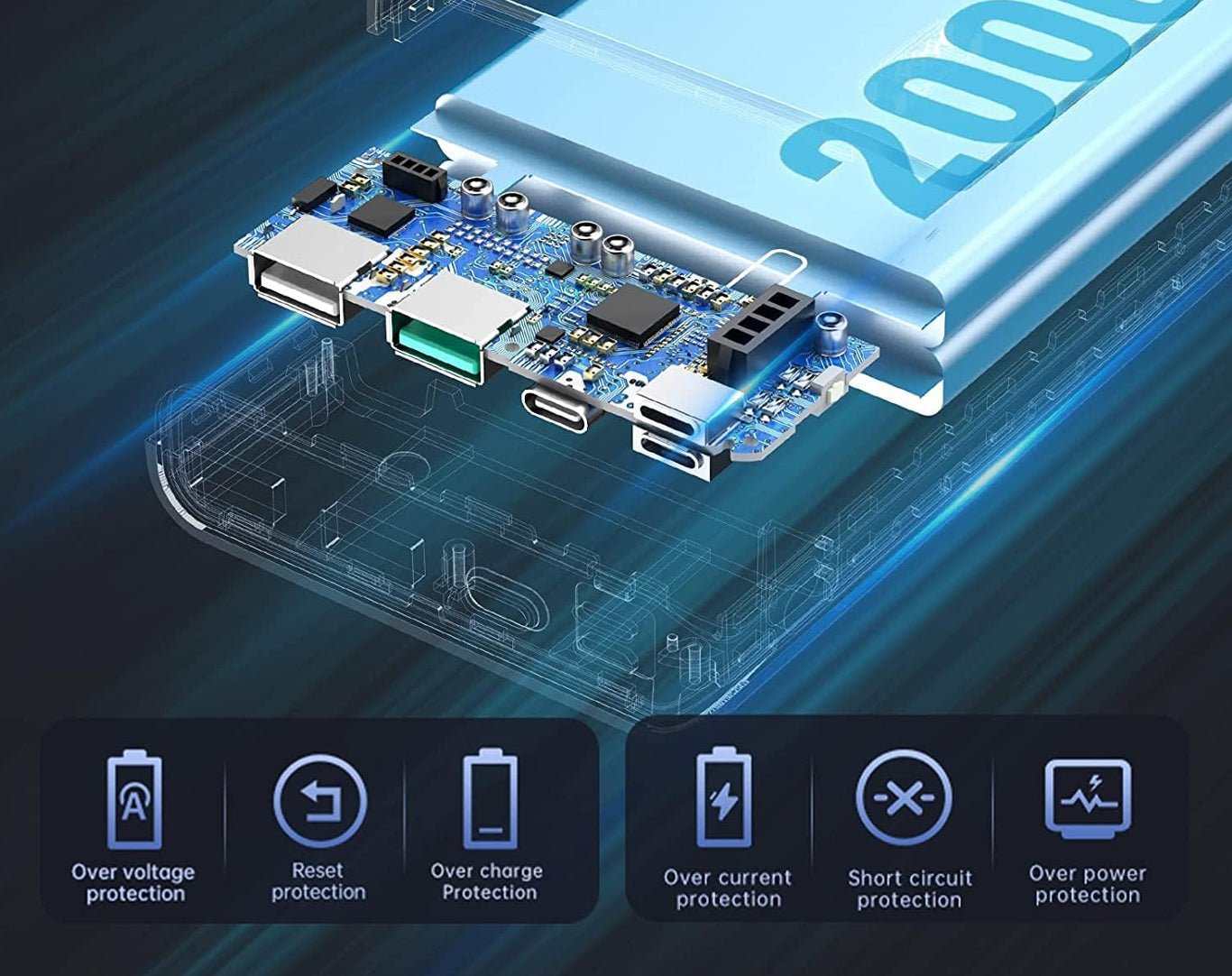 Romoss 22.5W 20000mAh Super Fast Charge Power Bank Sense6F