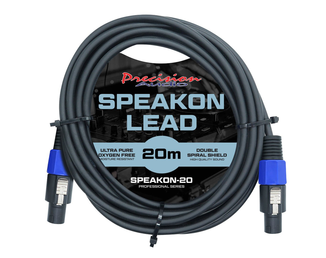 Speakon to Speakon Cable Amp Mixer Speaker 20m SPEAKON20