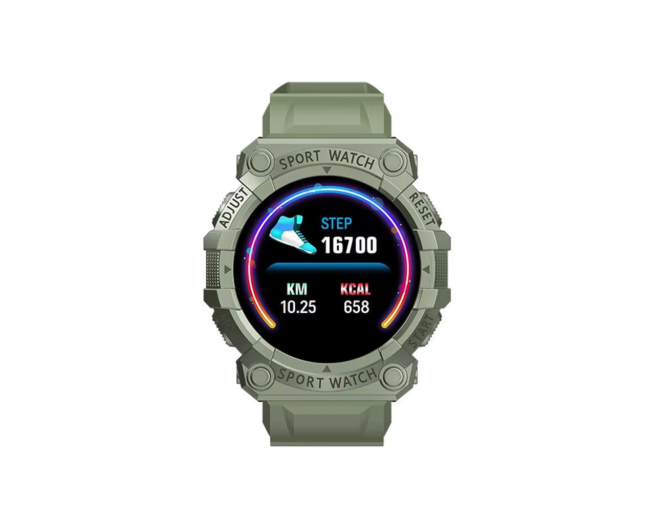 Digital Sports Smart Watch Bluetooth Green A003-GRN
