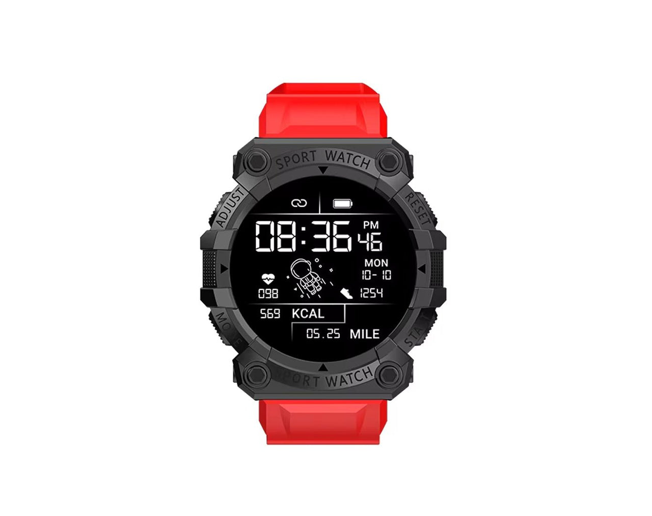 Digital Sports Smart Watch Bluetooth Red A003-RED