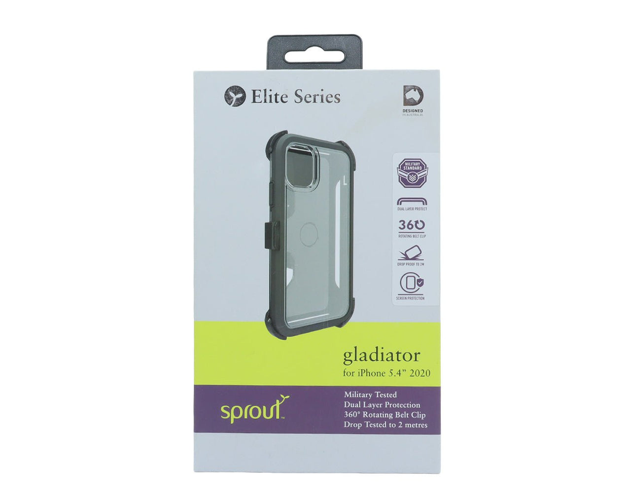 Sprout Elite Series Gladiator Phone Case and Clip for iPhone 2020 5.4" SPROUT-IP20-5.4