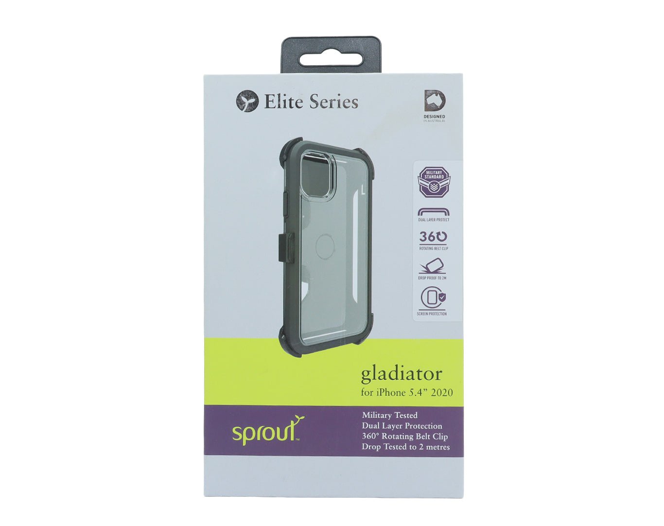 Sprout Elite Series Gladiator Phone Case and Clip for iPhone 2020 5.4" SPROUT-IP20-5.4