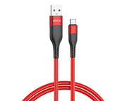 Moveteck Type-C Data Charge Cable LED Light 1m TB1516 Red
