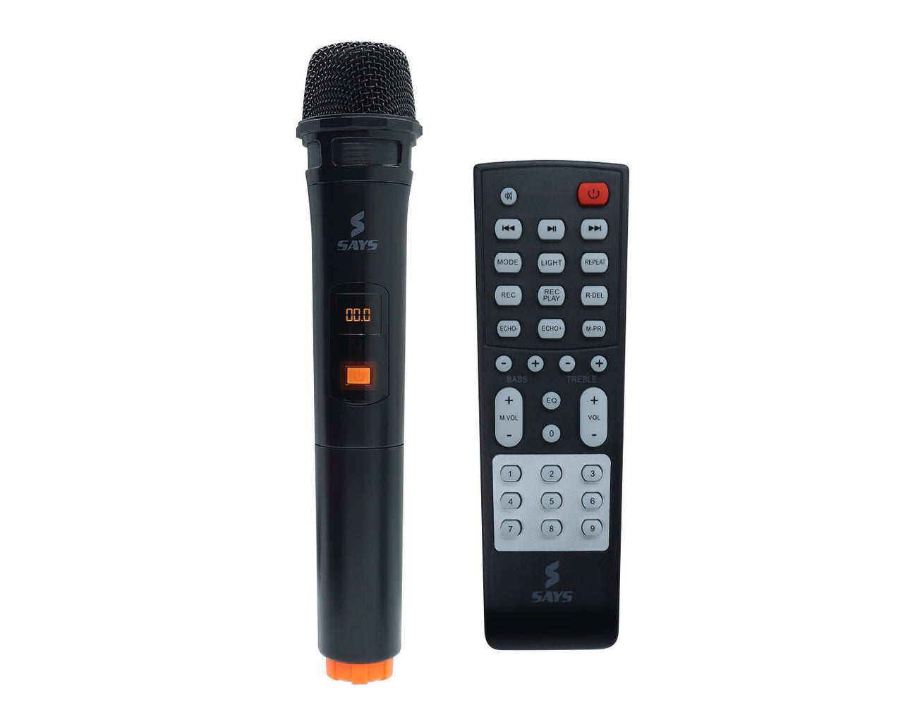 SAYS Portable Bluetooth Karaoke Speaker with Wireless Microphone TSI-80WCMB