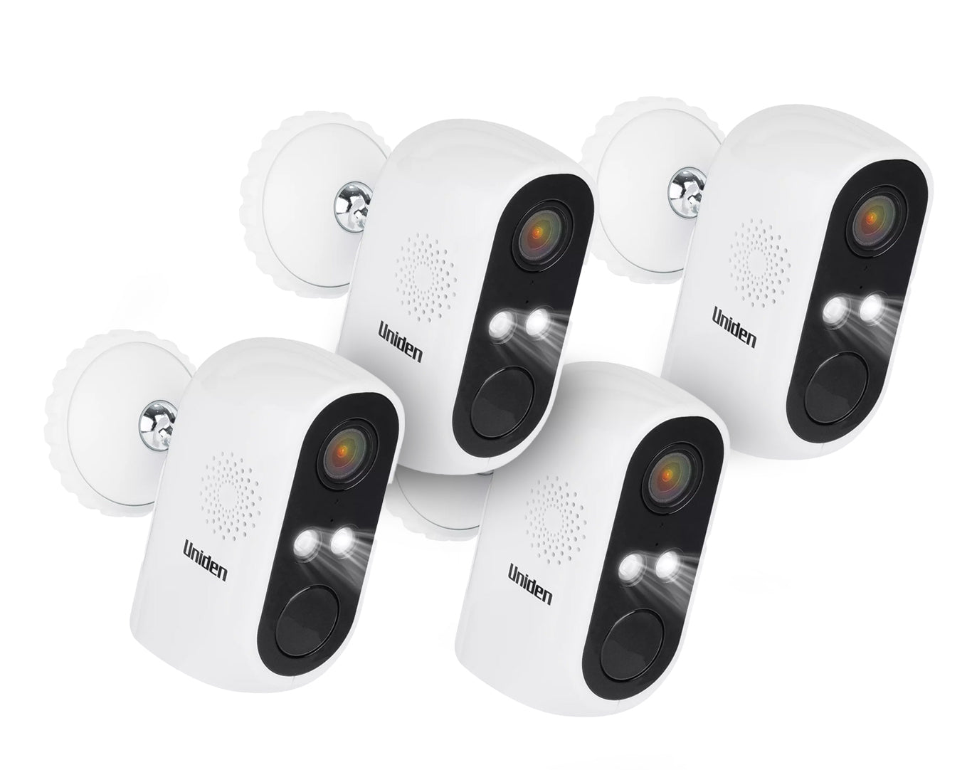 UNIDEN App Cam SX 1080P Battery Operated Security Camera Four Pack