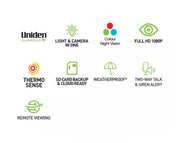 UNIDEN App Cam SX 1080P Battery Operated Security Camera Twin Pack