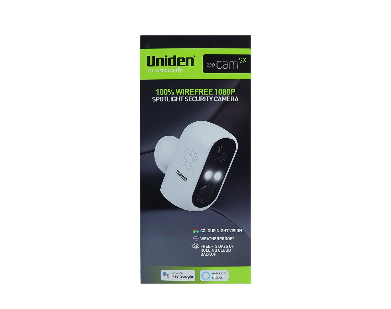 UNIDEN App Cam SX 1080P Battery Operated Security Camera Twin Pack