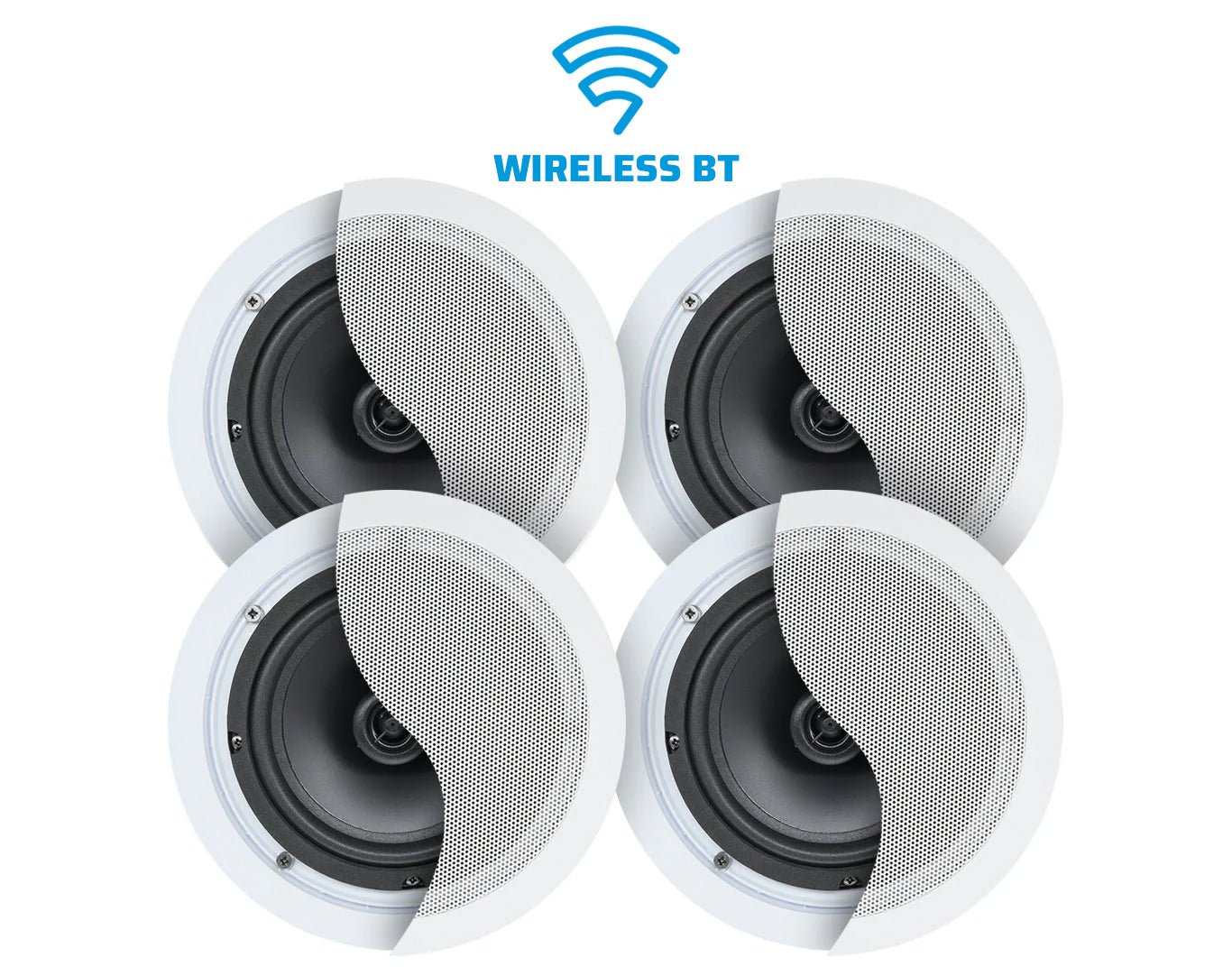 REFURBISHED Weconic 6.5" Bluetooth Ceiling Speaker Package 4 Pack WB640