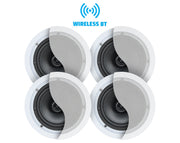Weconic 6.5" Bluetooth Ceiling Speaker Package Built-in Amp Wireless Control 4 Pack WB640