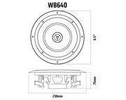 Weconic 6.5" Bluetooth Ceiling Speaker Package Built-in Amp Wireless Control 4 Pack WB640