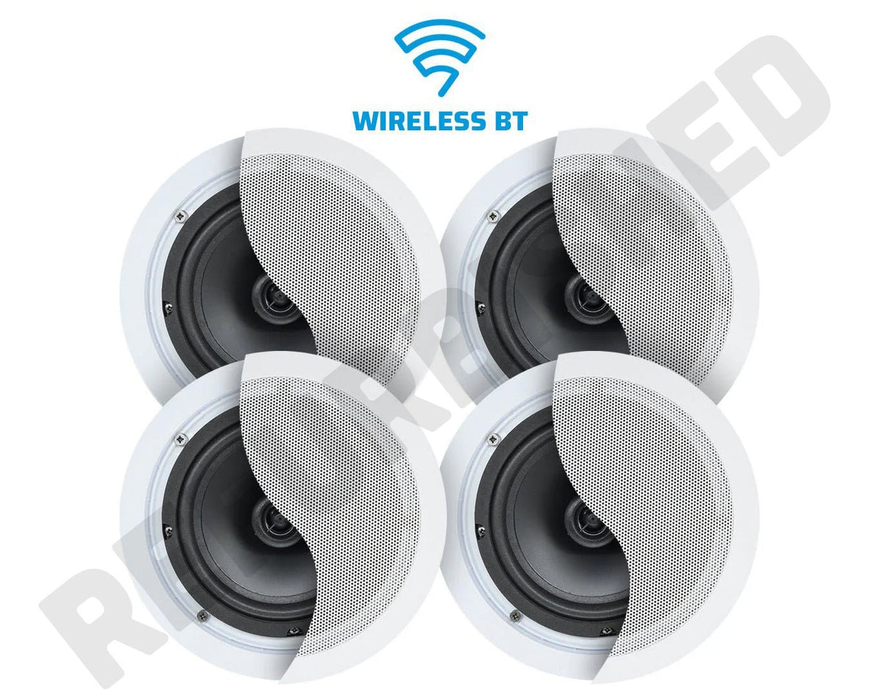 REFURBISHED Weconic 6.5" Bluetooth Ceiling Speaker Package 4 Pack WB640