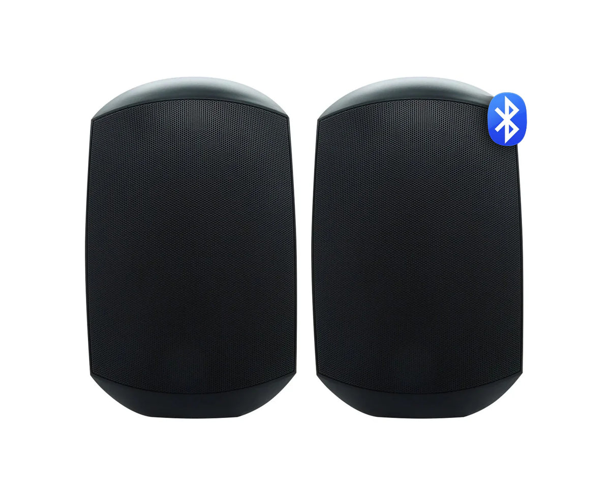 Weconic Bluetooth Outdoor Wall Mount Speakers Weatherproof Black WTP760-BLK