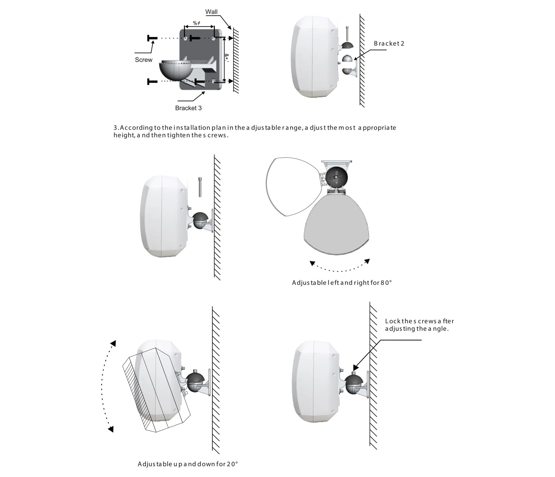 Bluetooth Amplifier + 12x6.5" Outdoor Wall Speakers Cafe 176C+6xWTP660WHT