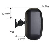 Bluetooth Amplifier + 8x6.5" Outdoor Wall Speaker Package Cafe 174C+4xWTP660BLK 