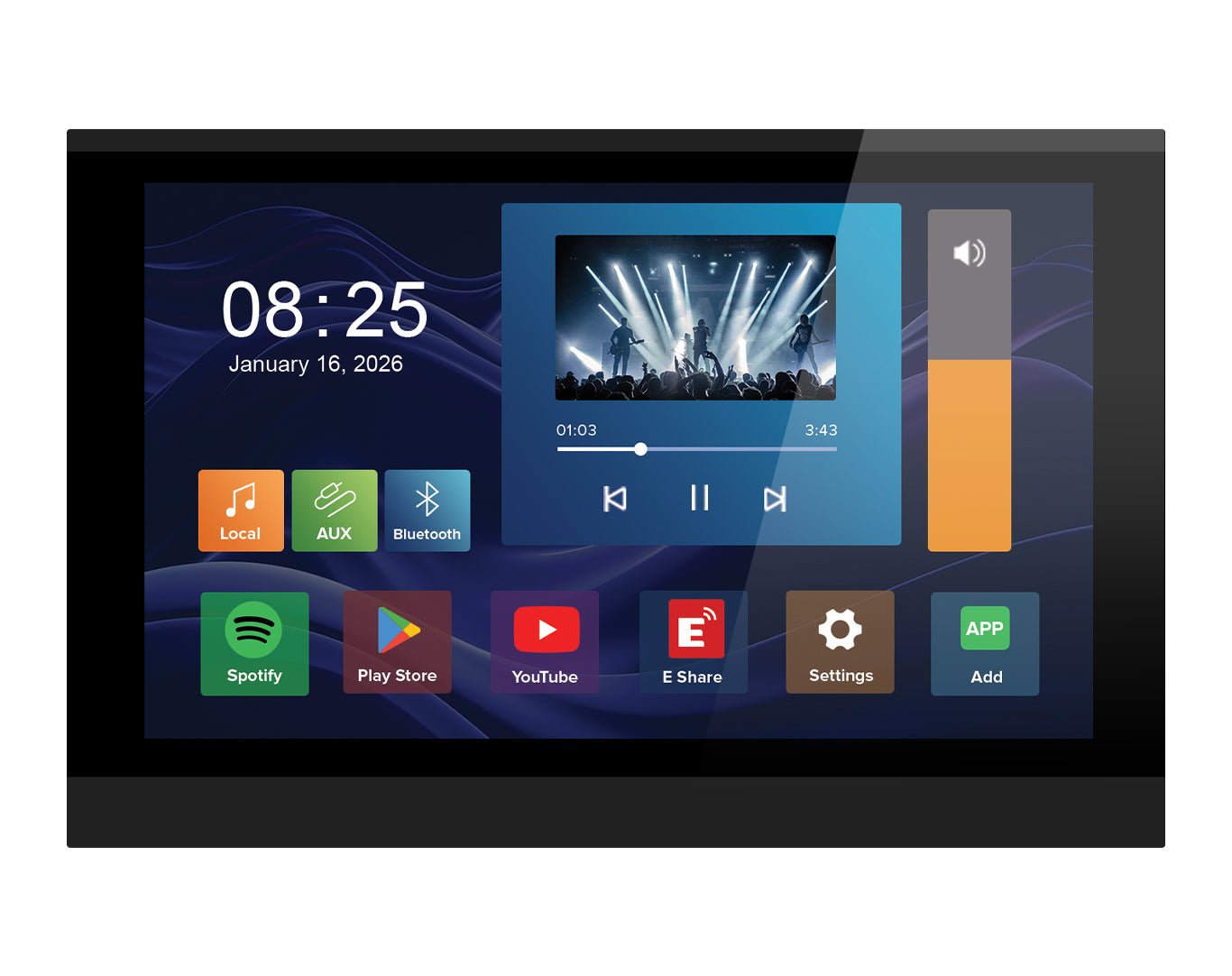 Weconic 7" Touchscreen Wall Amplifier with 6" Speaker Package WTS-7.1+2XLGC63