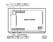 Weconic 7" Touchscreen Wall Amplifier with 6" Speaker Package WTS-7.1+2XLGC63