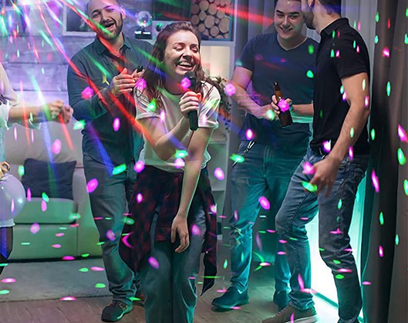 RGB LED Mini Disco Party Light Glow Ball Mounting Bracket YSH-029-NR