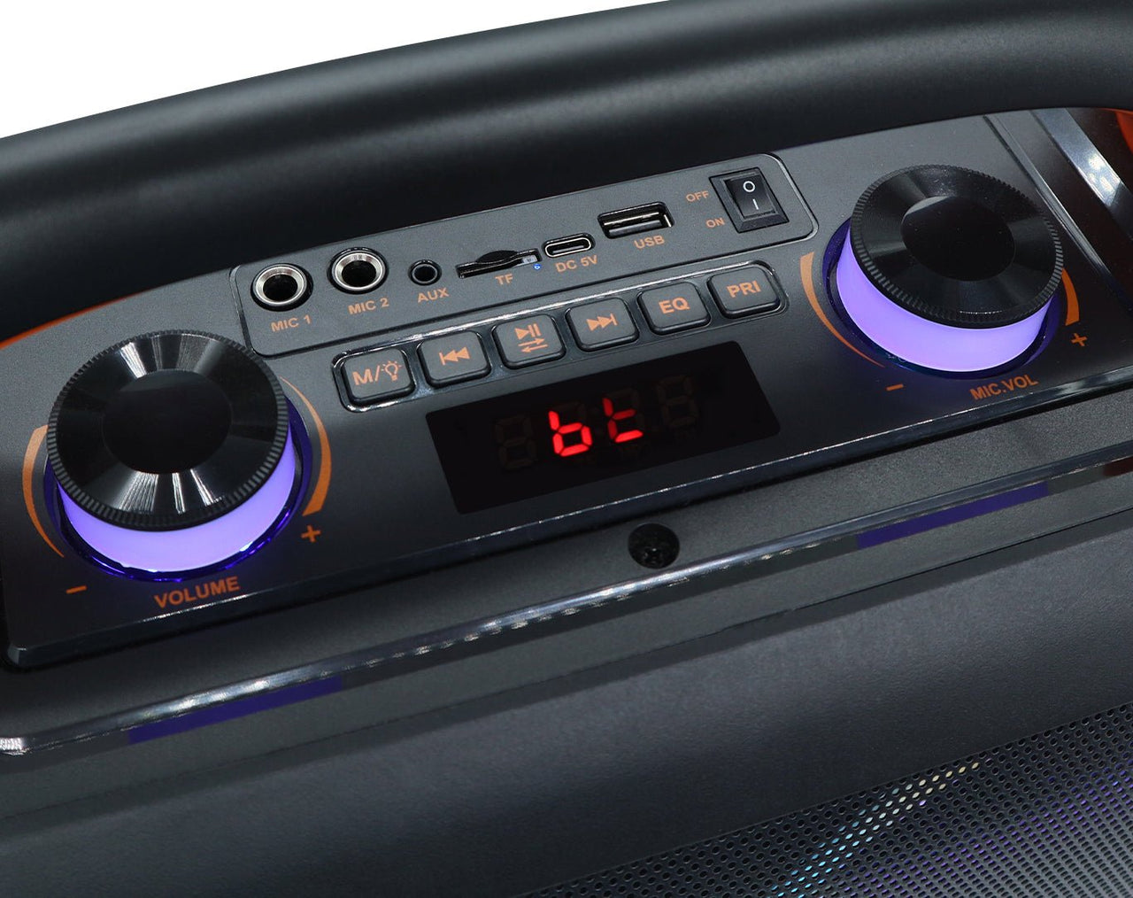 SING-E Portable Bluetooth Karaoke Speaker with Twin Wired Microphones ZQS-L19