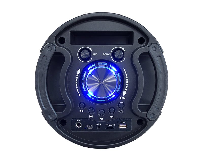 Bluetooth Party Speaker with FM Radio Flashing Lights Remote Control FT008 ZQS62 