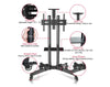 32" - 70" Mobile TV Stand Trolley Portable Mobile TV Stand Movable LCD LED Tripod Bracket 32" To 70" S800-32-70 