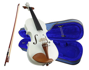 Half Size Acoustic Violin 1/2 with Case Bow Bridge Rosin Microtuners MV105-1/2 