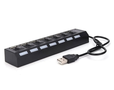 7 Port USB Hub Office Work Computer USB Extender Mouse Keyboard Charge 7PORTHUB 