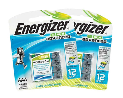 AAA Energizer Twin Pack Eco Advanced Alkaline 