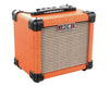 AROMA 10w Portable Guitar Amplifier Distortion Clean Tones Bass Treble Control AA Batteries AG10 Orange