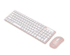 ANDOWL Slim Wireless Keyboard & Mouse Combo QWERTY Windows MacOS 2.4Gz Office School Study ANDOWLKEYBOARD+MOUSE Pink