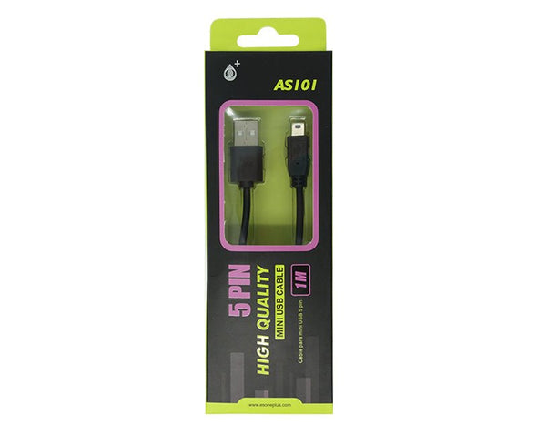 USB To Mini USB Cable 1m  AS101- PS3 charging cable 1m