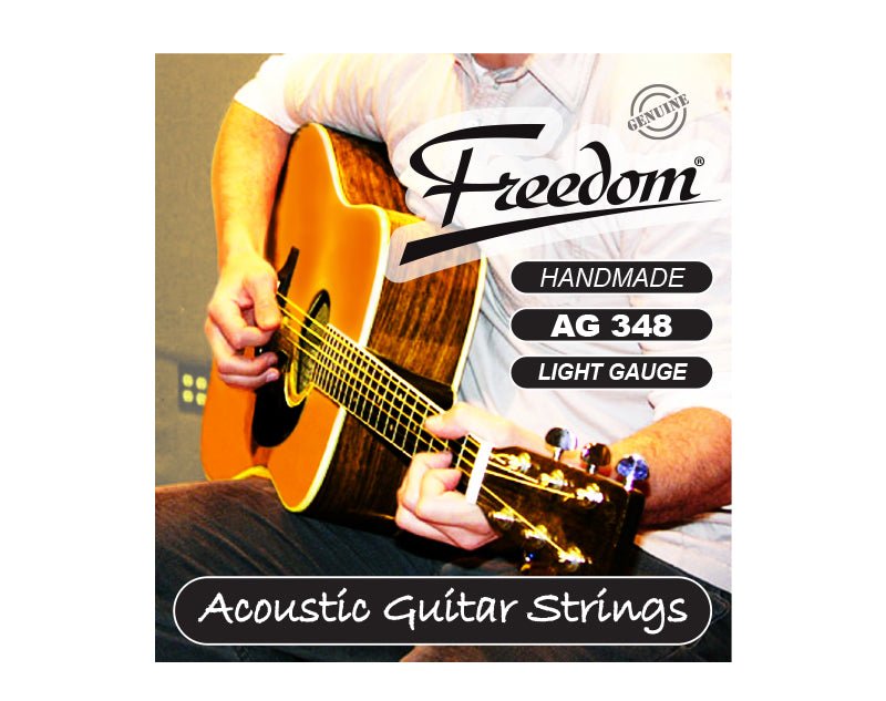 Freedom 10 Pack Acoustic Guitar Strings - Light Gauge AG348 