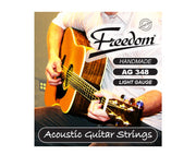 Freedom 10 Pack Acoustic Guitar Strings - Light Gauge AG348 