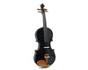 Full Size Acoustic Violin 4/4 with Case Bow Rosin Bridge Microtuners MV105-4/4 Black