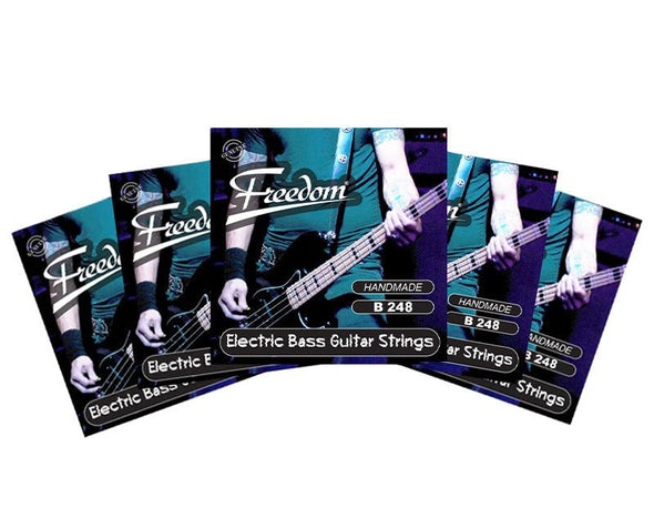 Freedom 5 Pack Electric Bass Guitar Strings- B248 