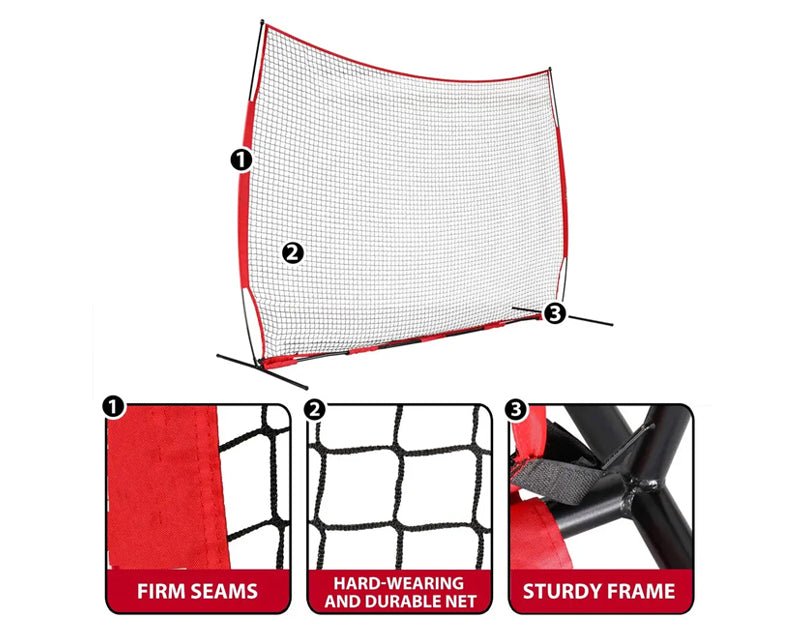 REFLEX 2m x 2m Portable Baseball Softball Net Batting Practice Fielding Infield Stop S872 