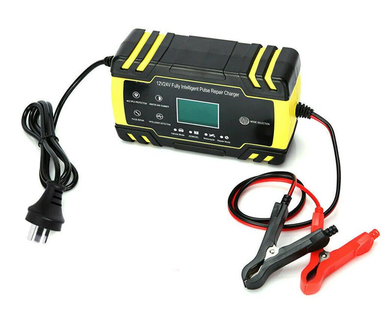12V / 24V 8A Smart Car Battery Charger LCD Automatic Repair 4WD Boat Caravan Truck